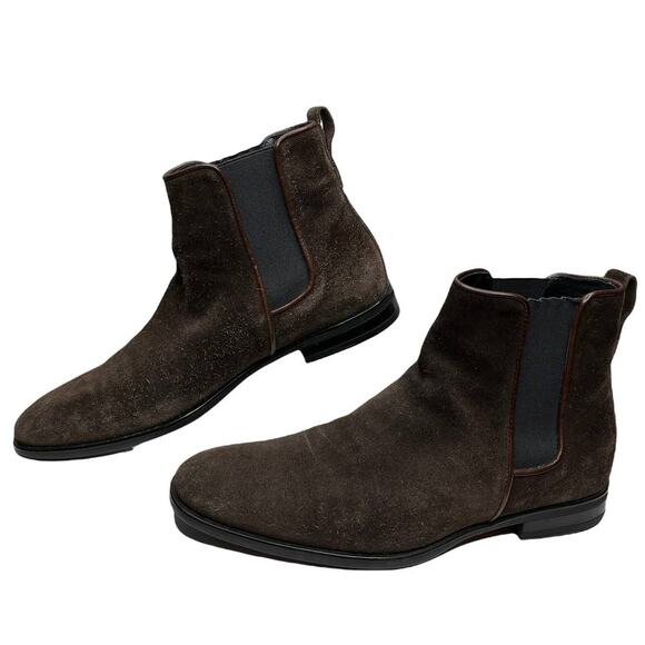 Aquatalia Brown Suede Chelsea Boots - Picture 4 of 7